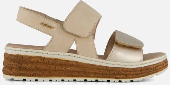 Rieker Sandalen beige Textiel Dames