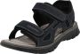 Rieker Donkerblauwe Synthetische Sandalen met Klittenbandsluiting Blauw Heren - Thumbnail 2