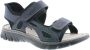 Rieker Donkerblauwe Synthetische Sandalen met Klittenbandsluiting Blauw Heren - Thumbnail 9