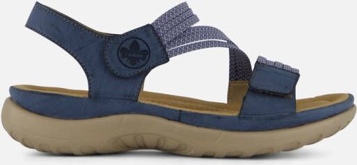 Rieker Sandalen blauw Textiel Dames