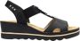 Rieker Elegante Comfortabele Sandalette Bruin Gesp Multicolor Dames - Thumbnail 1