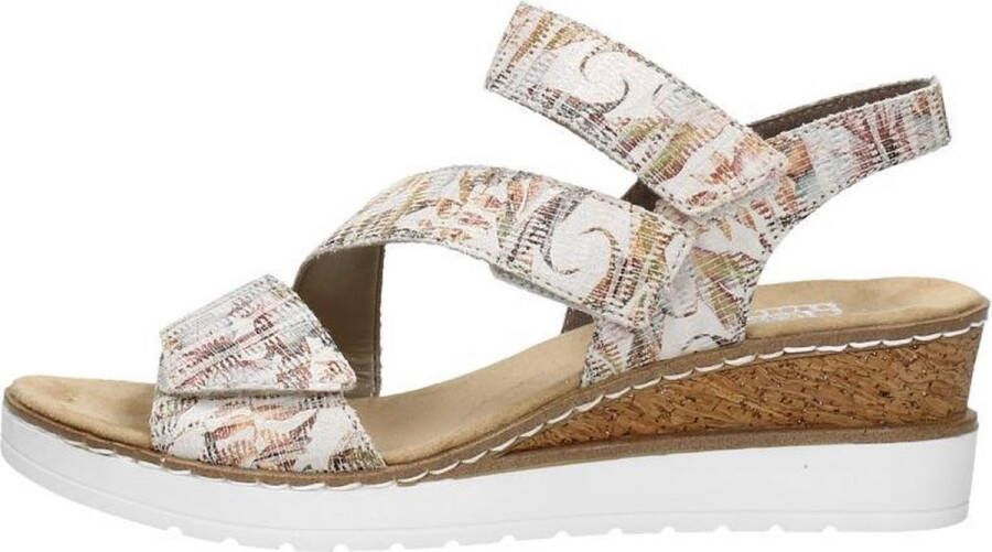 Rieker Sandalen met sleehak beige