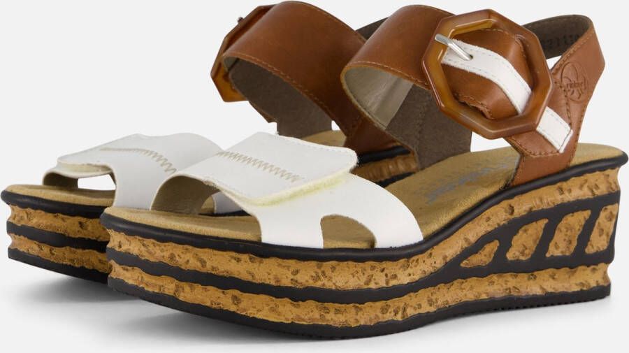 Rieker Sandalen wit Synthetisch Dames