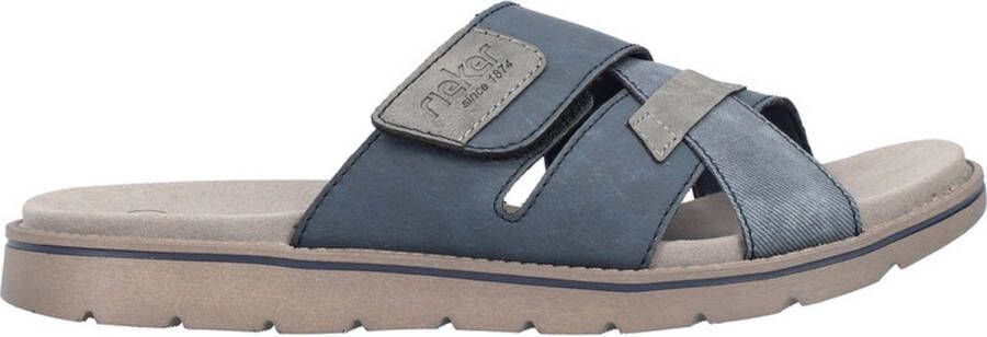 Rieker Heren Jeansblauwe Comfort Slipper Blue Heren