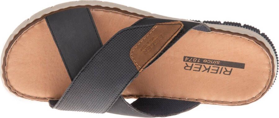 Rieker Slippers zomerschoen slippers klittenbandschoen met klittenbandjes