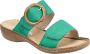 Rieker Groene Zomer Slipper met Gesp Green Dames - Thumbnail 1