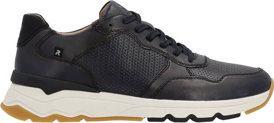 Rieker Blauwe Leren Sneaker Heren Revolution Black Heren