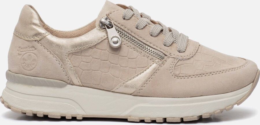 Rieker Sneakers Beige Suede 101202 Dames Suède