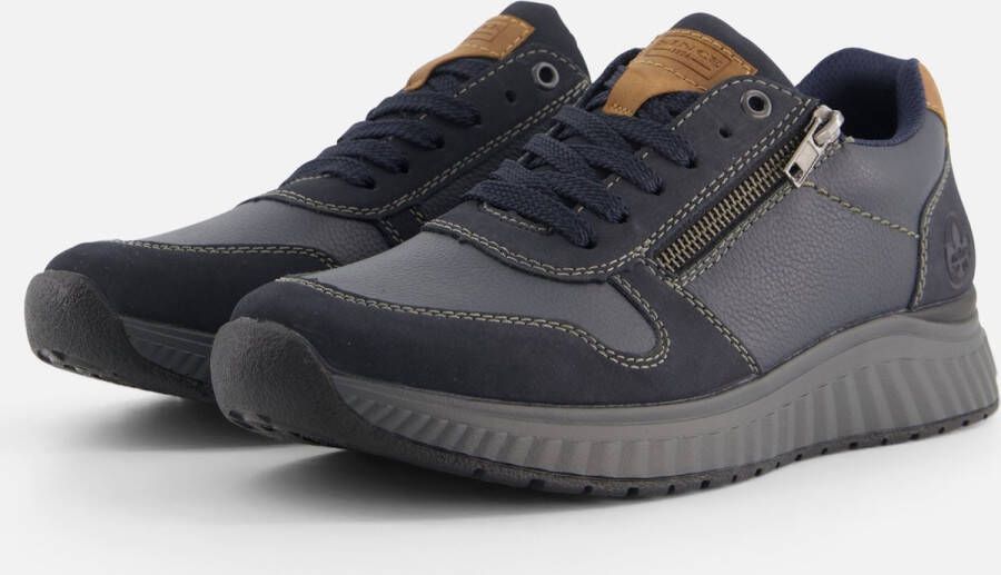 Rieker Sneakers blauw Textiel