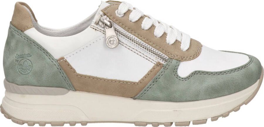 Rieker Sneakers Groen Synthetisch 101201 Dames Kunstleer