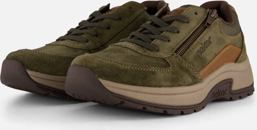 Rieker Sneakers groen Suede