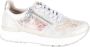 Rieker Gouden Print Sneaker met Rits en Veters Multicolor Dames - Thumbnail 1