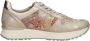 Rieker Gouden Print Sneaker met Rits en Veters Multicolor Dames - Thumbnail 1