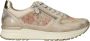 Rieker Gouden Print Sneaker met Rits en Veters Multicolor Dames - Thumbnail 1