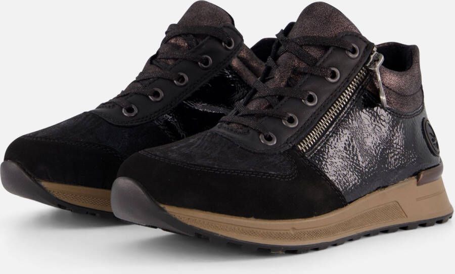 Rieker Sneakers zwart Nubuck Dames