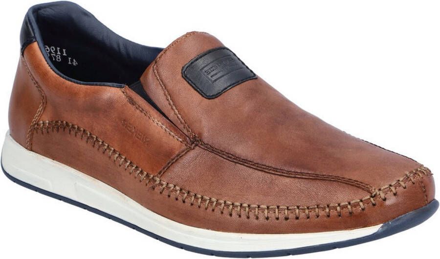 Rieker Instappers Moccasin loafer comfort schoen met elastische band voor goede pasvorm