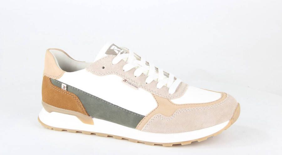 Rieker U0307-80 heren sneakers beige