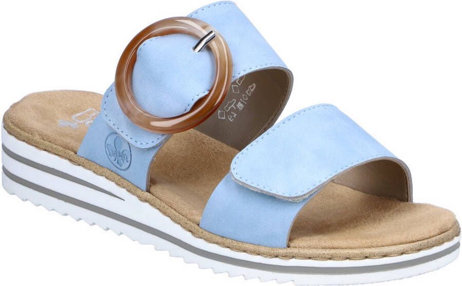 Rieker Slippers wedge heel summer shoe slippers with soft insole