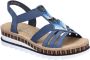 Rieker V7909-12 dames sandalen sportief blauw - Thumbnail 3