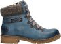 Rieker Stijlvolle Blauwe Veterschoenen Blauw Dames - Thumbnail 1