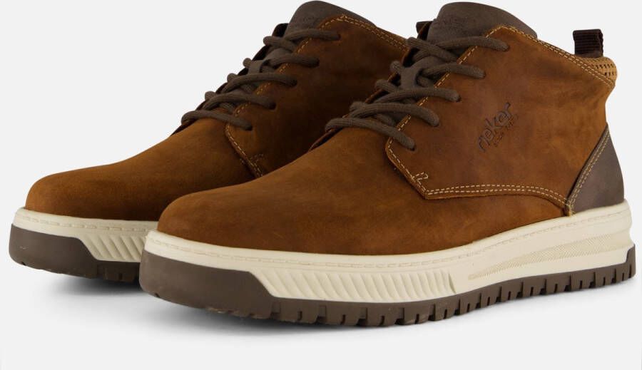 Rieker Veterboots cognac Nubuck