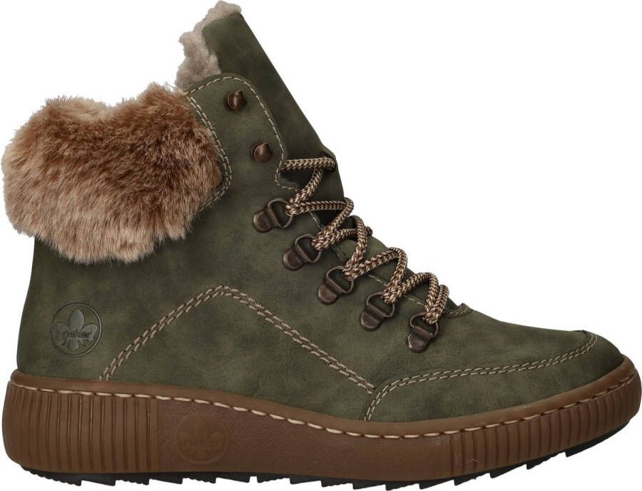 Rieker Veterboots Dames Groen