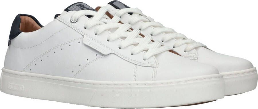 Rieker Comfortabele witte leren sneaker voor heren White Heren