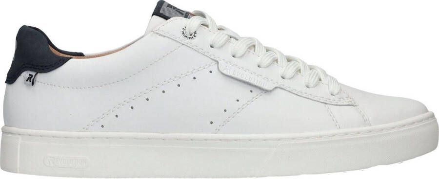 Rieker Comfortabele witte leren sneaker voor heren White Heren