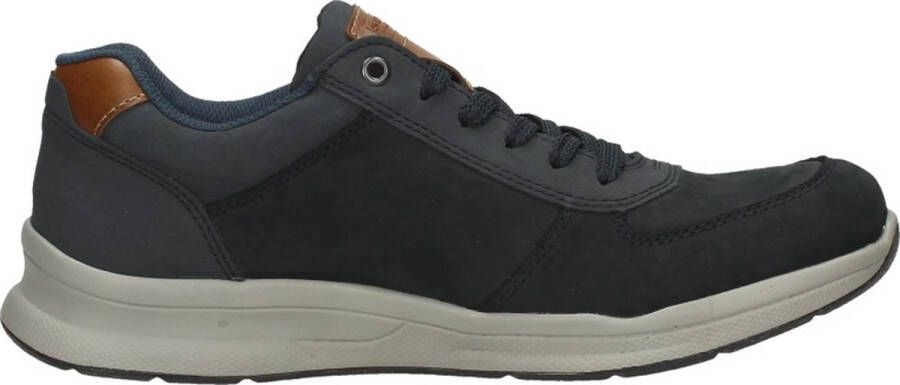 Rieker Comfortabele Blauwe Sneakers met Bruine Accenten Grijs Heren