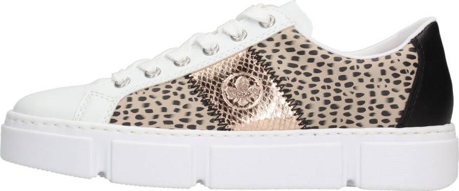 Rieker Zomer Witte Dierenprint Sneakers Meerkleurig Dames