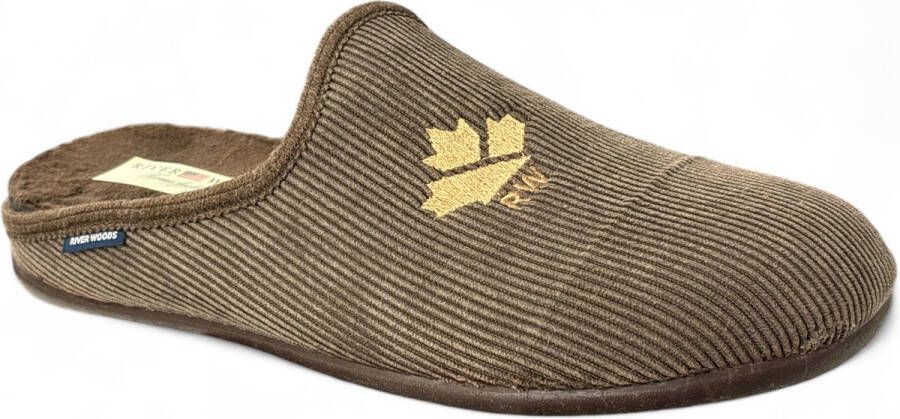 River Woods ROBERT 657 Pantoffel bruin