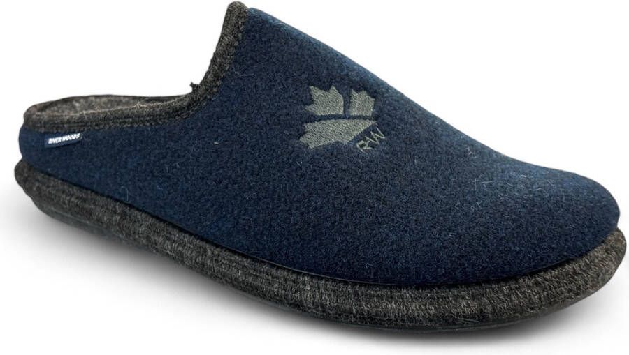 River Woods ROMAN 657 Pantoffel blauw