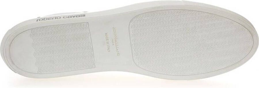 Roberto Cavalli Witte Leren Sneakers Luxe Schoeisel White Dames