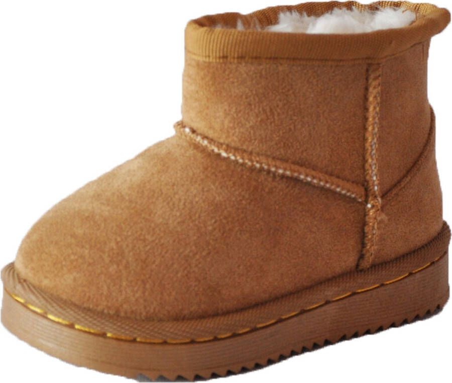 Rock and Joy Ukkie Slofjes Mini Snowboots Camel valt als