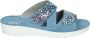 Rohde 1403 Volwassenen Dames slippers Kleur Blauw - Thumbnail 1