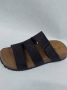 Rohde 1412 slippers met klittenband zwart - Thumbnail 1