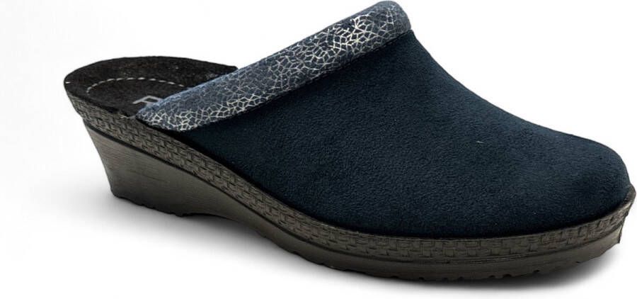 Rohde Dames Pantoffel Muil 2459-50 Blauw