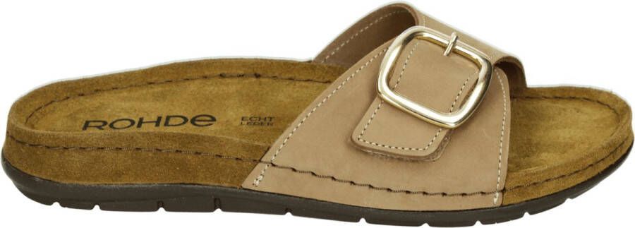 Rohde 5875 Volwassenen Dames slippers Taupe