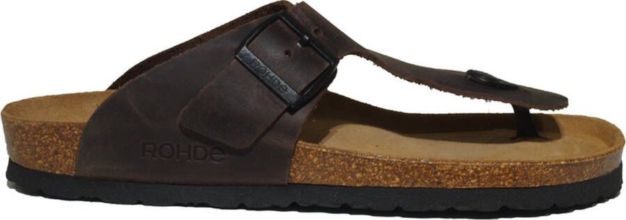 Rohde 5928 90 Heren Teenslippers Zwart