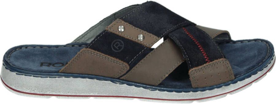 Rohde 5982 Volwassenen Heren slippers Kleur Blauw