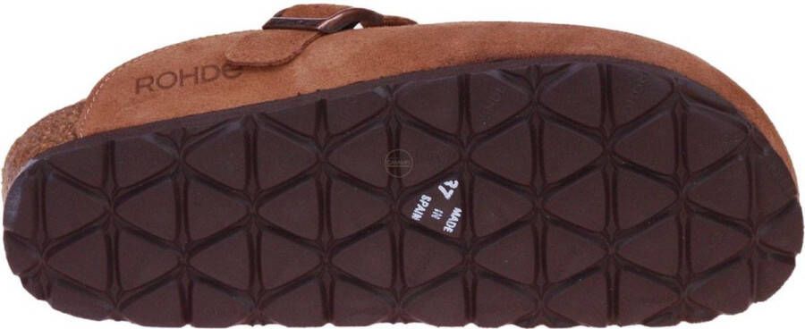 Rohde Camel Pantoffel Suède