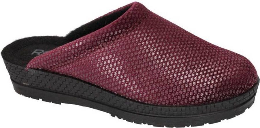 Rohde -Dames bordeaux pantoffels