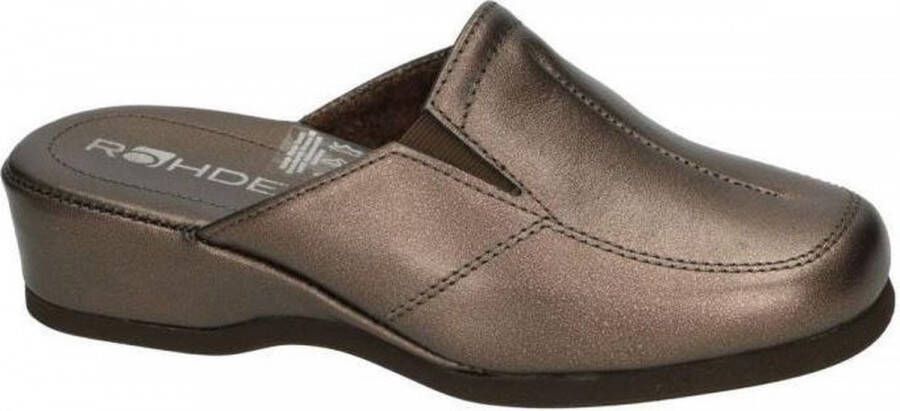 Rohde -Dames brons pantoffels