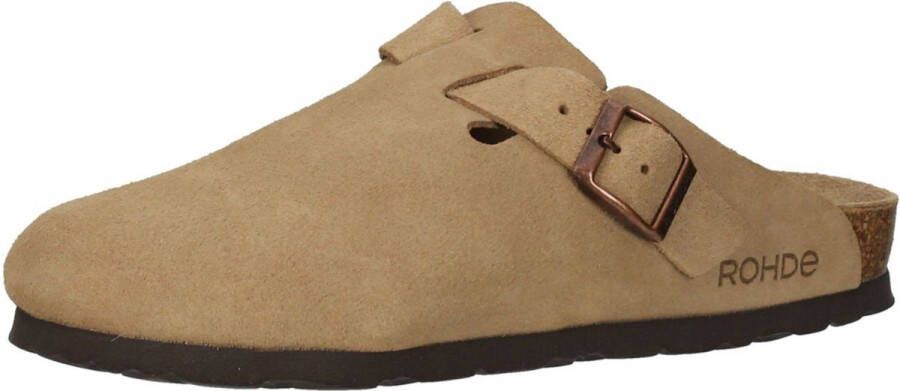 Rohde Sunnys No15 klompen pantoffels muiltjes leer 6071 camel