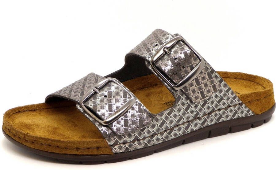 Rohde Dames Slipper 5862-90 Grijs Zilver