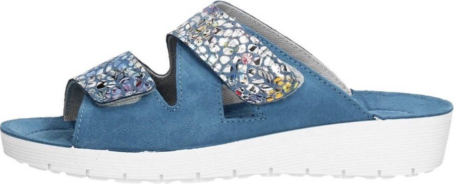 Rohde 1403 Volwassenen Dames slippers Kleur Blauw