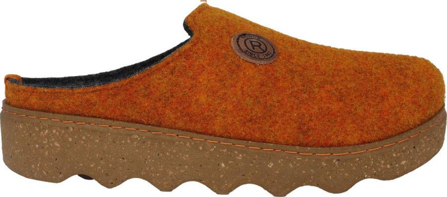 Rohde Oranje Dames Huisslipper Comfort Klompen Orange Dames