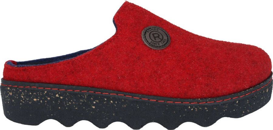 Rohde Foggia-D dames slipper rood