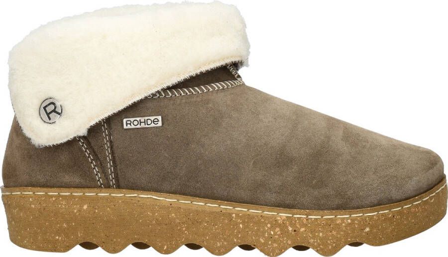 Rohde Stevige Suède Pantoffel Green Dames