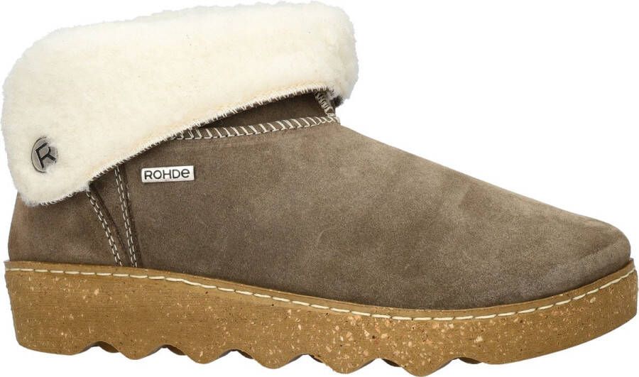 Rohde Stevige Suède Pantoffel Green Dames